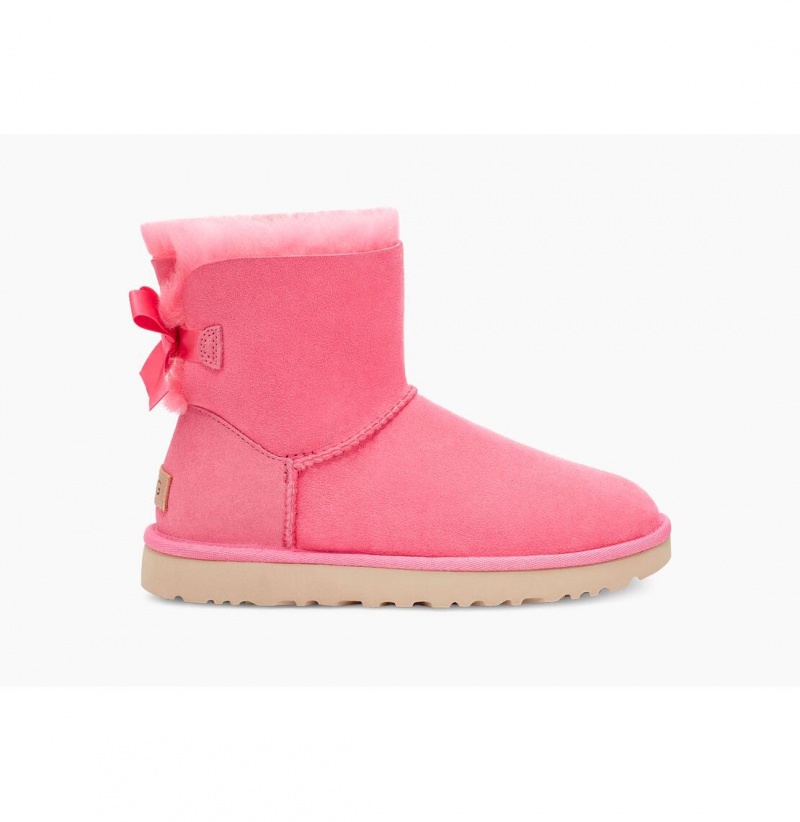 UGG Mini Bailey Bow II Čižmy Z Ovčej Kože Damske Ruzove Ruzove | SK-189LYOPIS