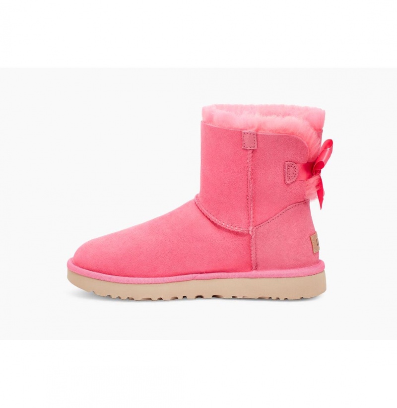 UGG Mini Bailey Bow II Čižmy Z Ovčej Kože Damske Ruzove Ruzove | SK-189LYOPIS