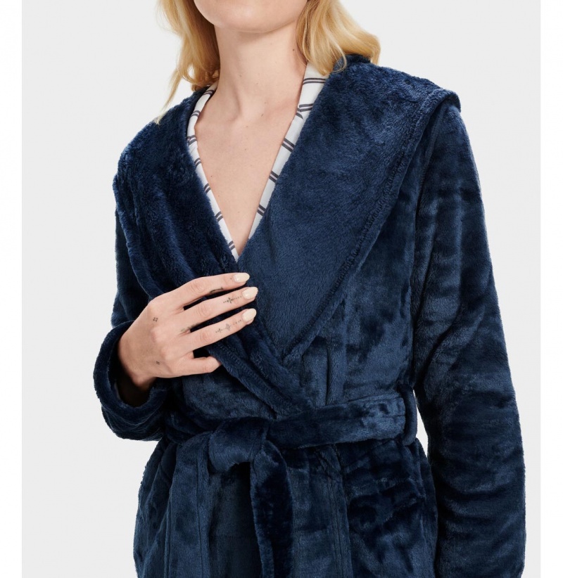 UGG Miranda Fleece Župan Damske Indigo | SK-432BFLZXC