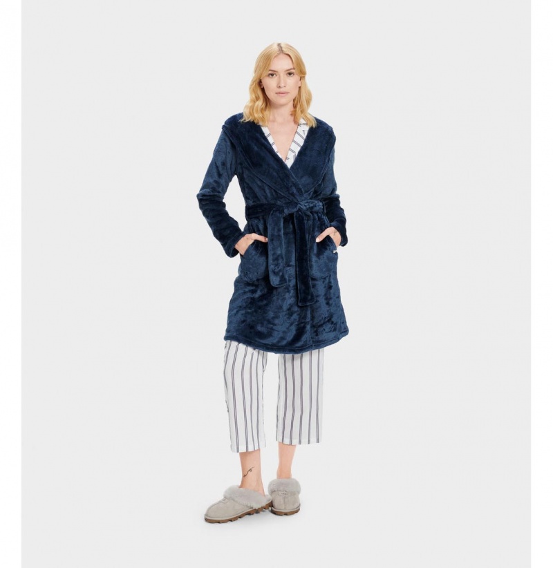 UGG Miranda Fleece Župan Damske Indigo | SK-432BFLZXC