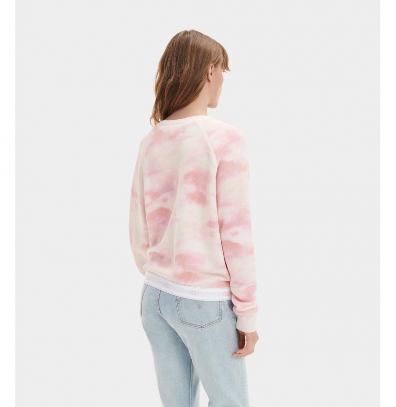 UGG Nena Crewneck Mikina s Kapucnou Damske Ruzove Kvetinové | SK-478JDLSXI