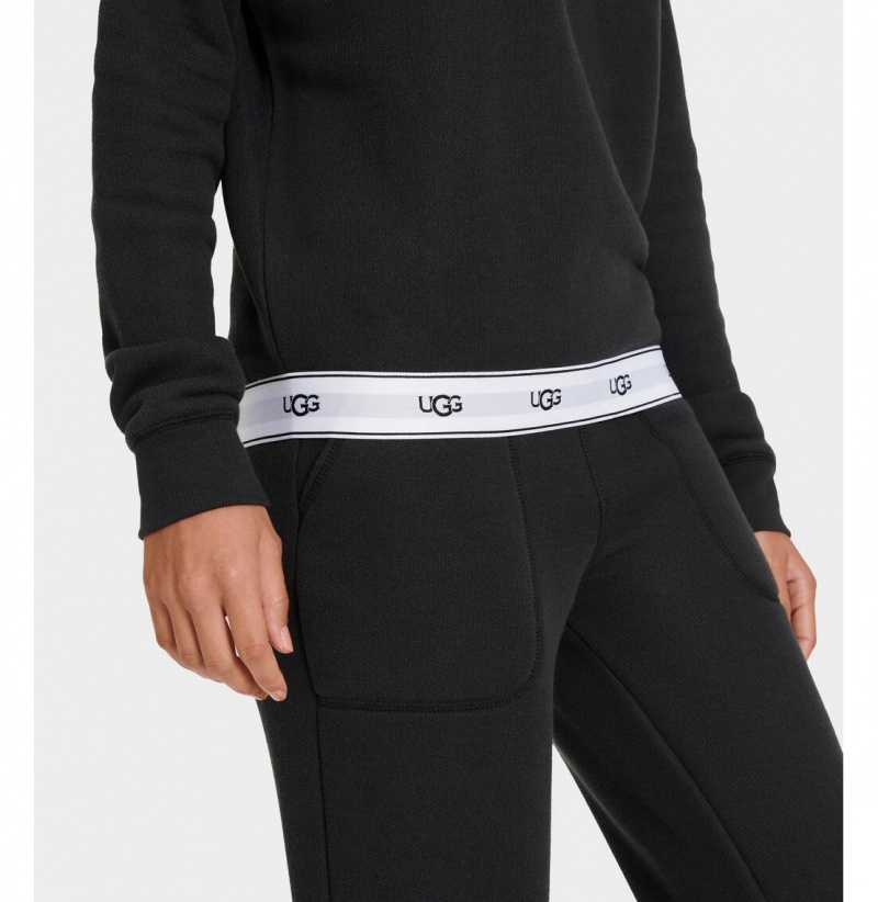 UGG Nena Crewneck Mikina s Kapucnou Damske Čierne | SK-905XSTMDP