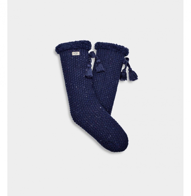 UGG Nessie Fleece Podsite Ponozky Damske Modre | SK-305KUZWPH