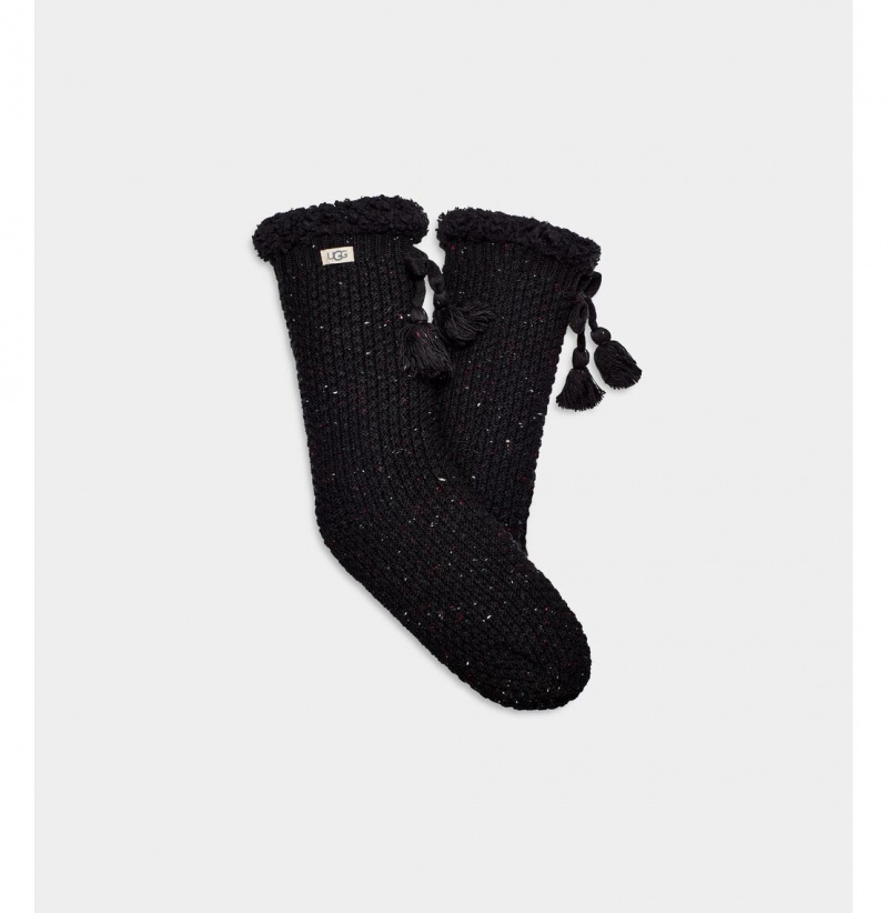 UGG Nessie Fleece Podsite Ponozky Damske Čierne | SK-950ITJVWM