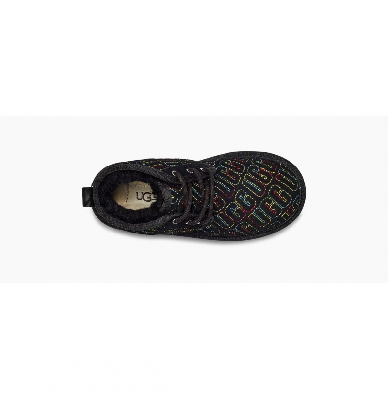 UGG Neumel II Grafika Stitch Chukka Topanky Detske Čierne | SK-086BKMGZN