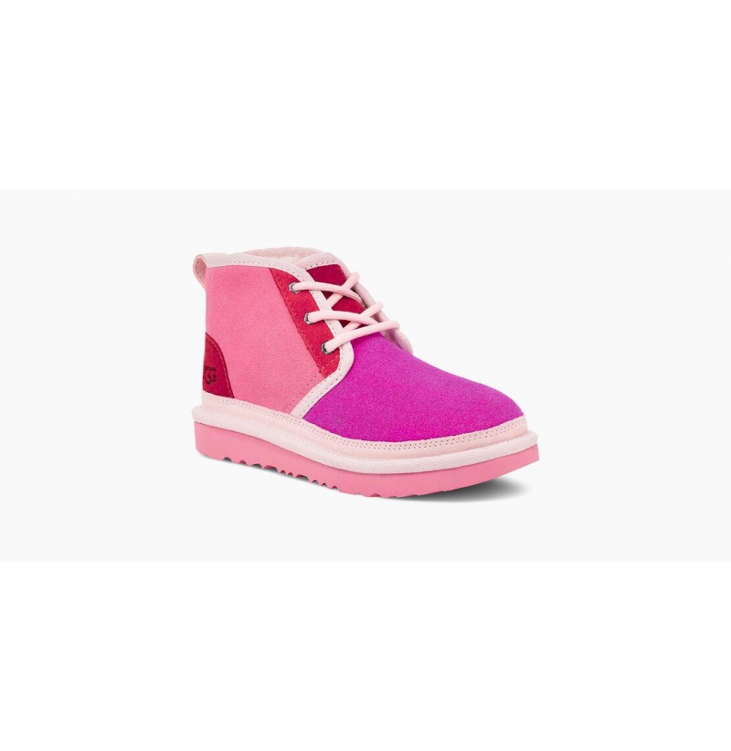 UGG Neumel Mashup Chukka Topanky Detske Ruzove Ruzove Červené | SK-803MTHBQK