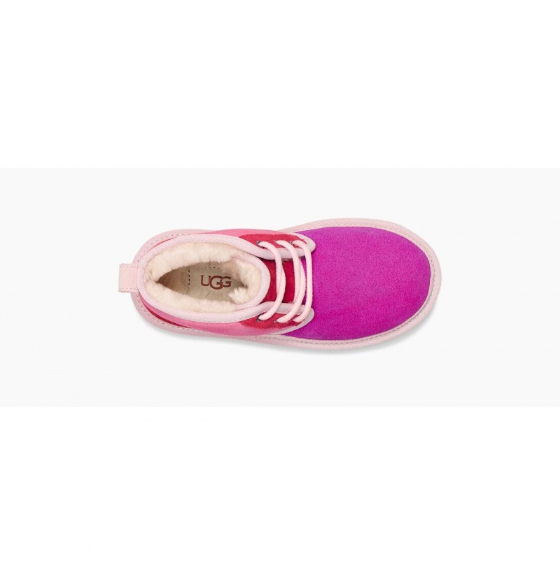 UGG Neumel Mashup Chukka Topanky Detske Ruzove Ruzove Červené | SK-803MTHBQK