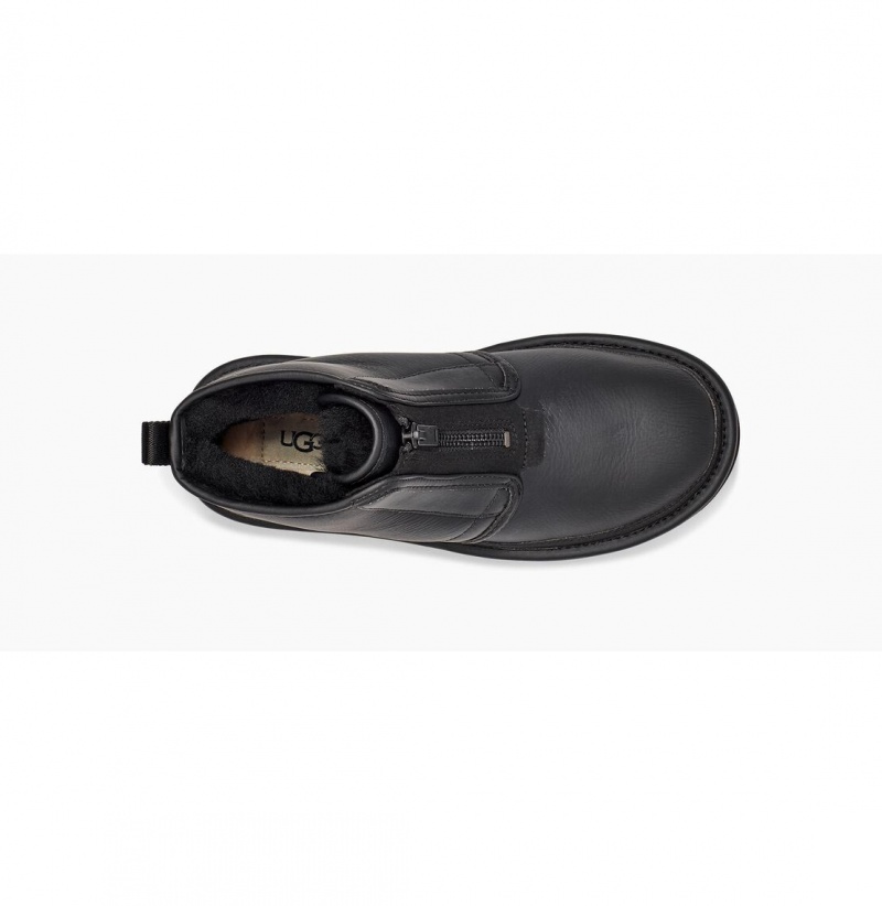 UGG Neumel Platforme Zip Chukka Topanky Damske Čierne Biele | SK-532HJXQYW