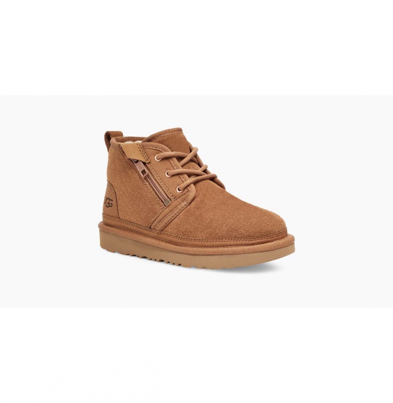 UGG Neumel Zip Chukka Topanky Detske Hnede | SK-214VOGJEN