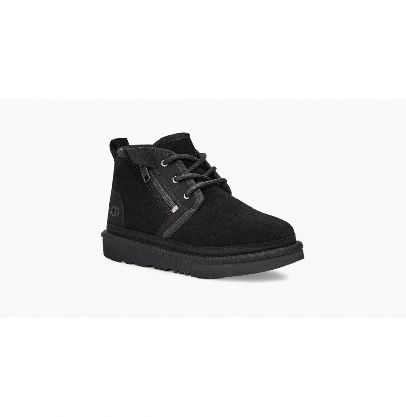 UGG Neumel Zip Chukka Topanky Detske Čierne | SK-082WDNCVJ