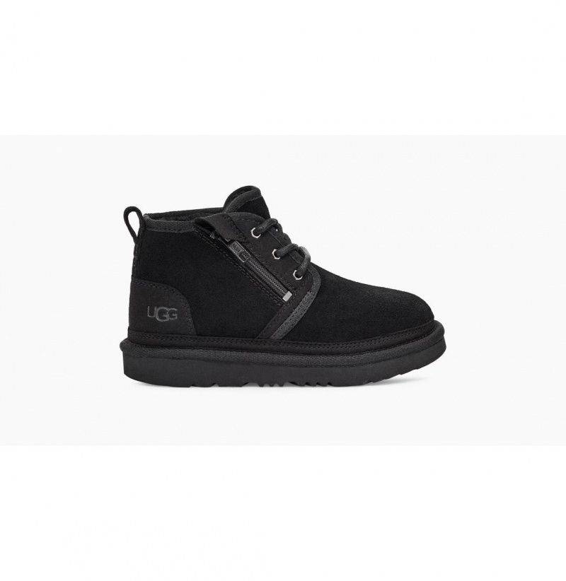 UGG Neumel Zip Chukka Topanky Detske Čierne | SK-082WDNCVJ