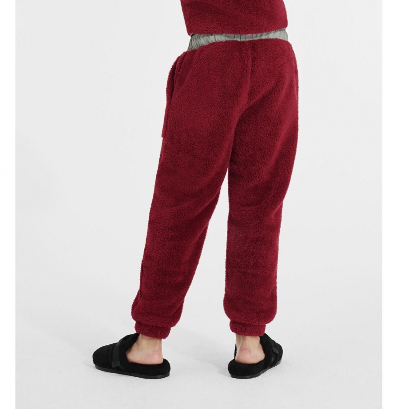 UGG Niko Sherpa Jogger Nohavice Panske Červené | SK-934JGOQRY