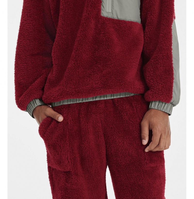 UGG Niko Sherpa Jogger Nohavice Panske Červené | SK-934JGOQRY