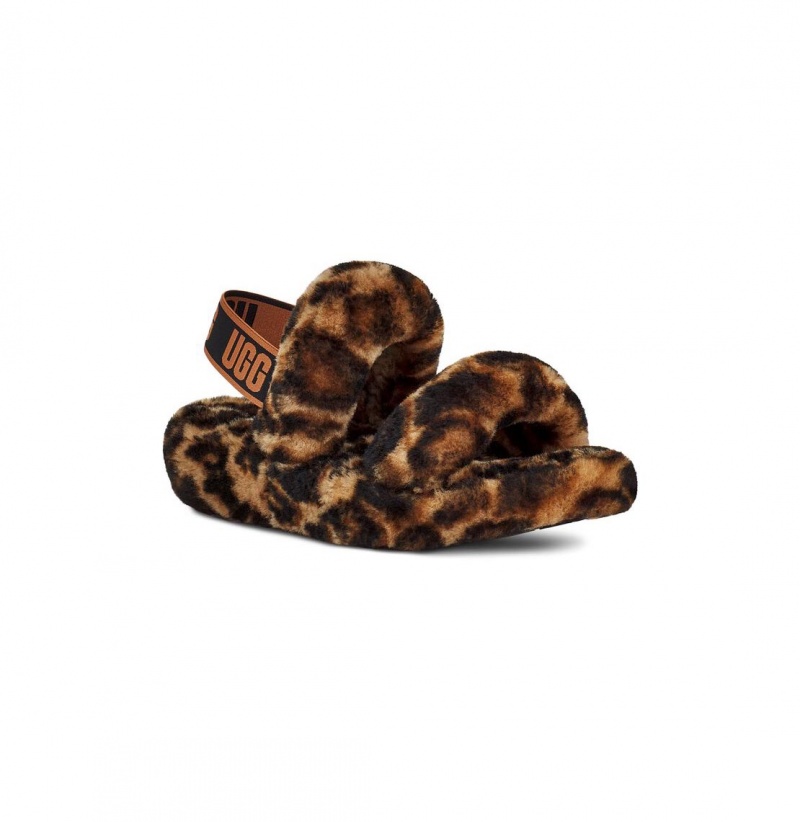 UGG Oh Yeah Panther Print Papuce Damske Leopardie | SK-142MENWIF