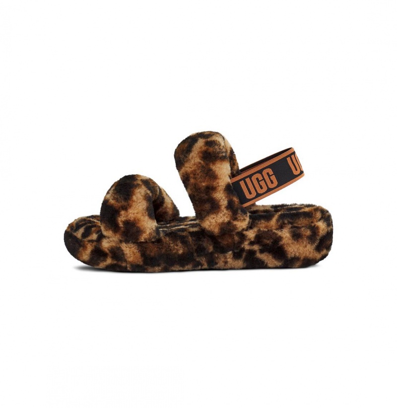 UGG Oh Yeah Panther Print Papuce Damske Leopardie | SK-142MENWIF