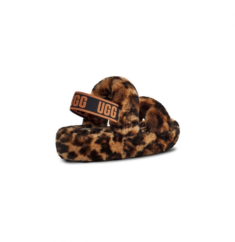UGG Oh Yeah Panther Print Papuce Damske Leopardie | SK-142MENWIF