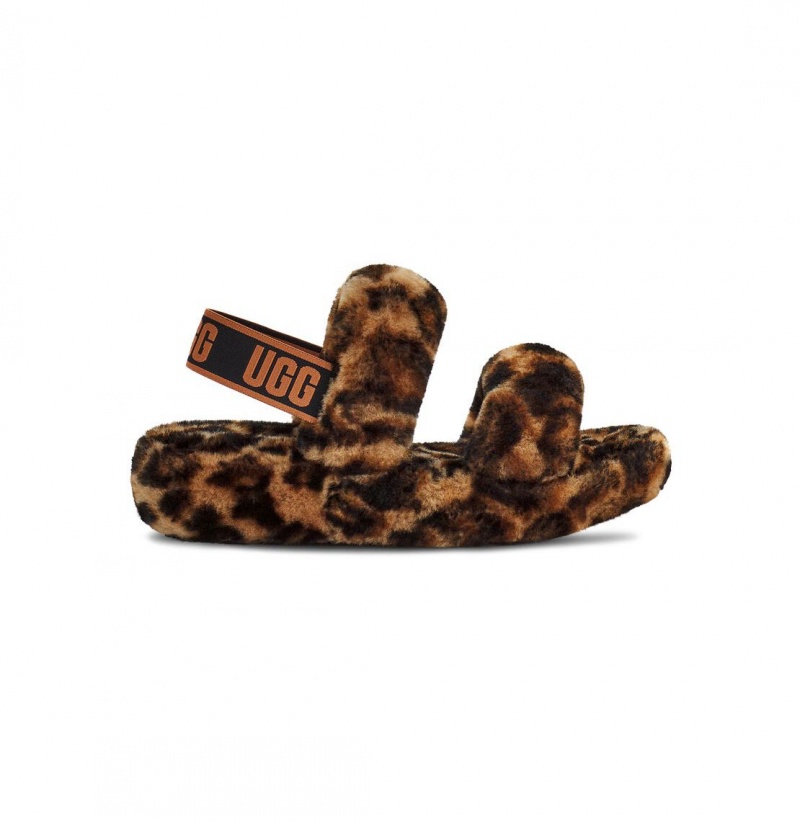 UGG Oh Yeah Panther Print Papuce Damske Leopardie | SK-142MENWIF