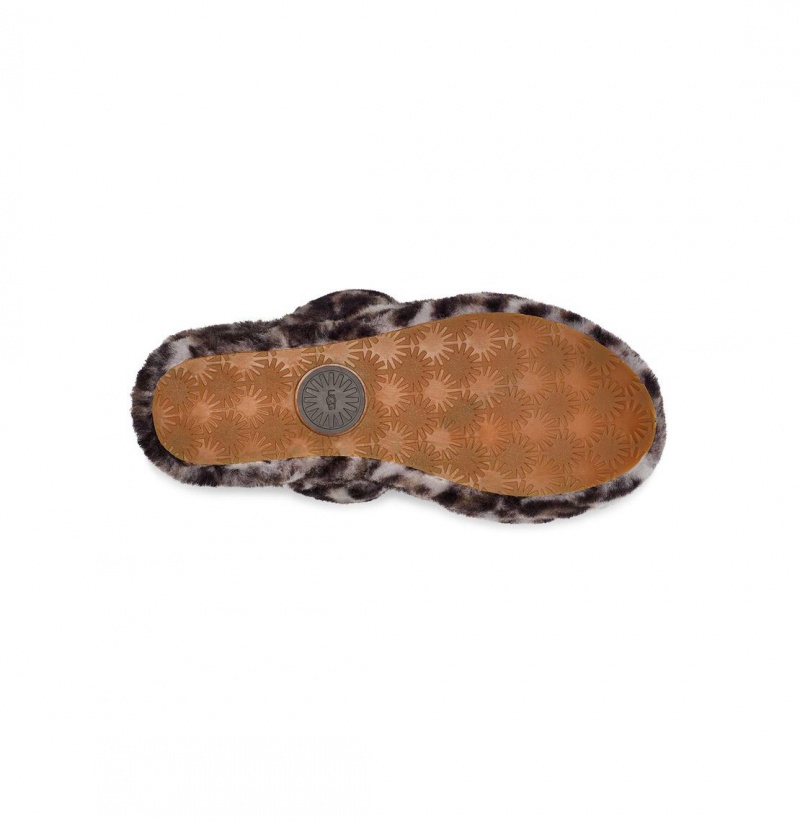 UGG Oh Yeah Panther Print Papuce Damske Siva | SK-836YOCGQB