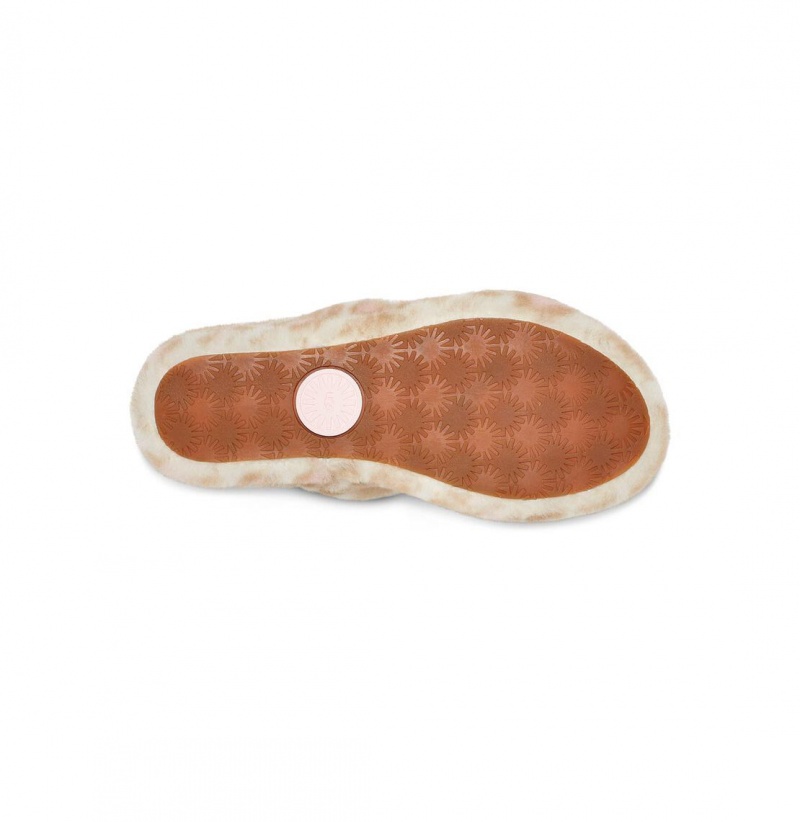 UGG Oh Yeah Panther Print Papuce Damske Biele | SK-693LQSUYH