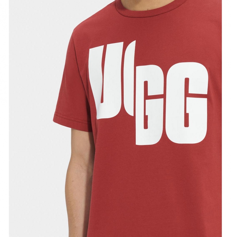 UGG Oversized Logo Chopd Tricko Damske Červené | SK-831OMJIFE
