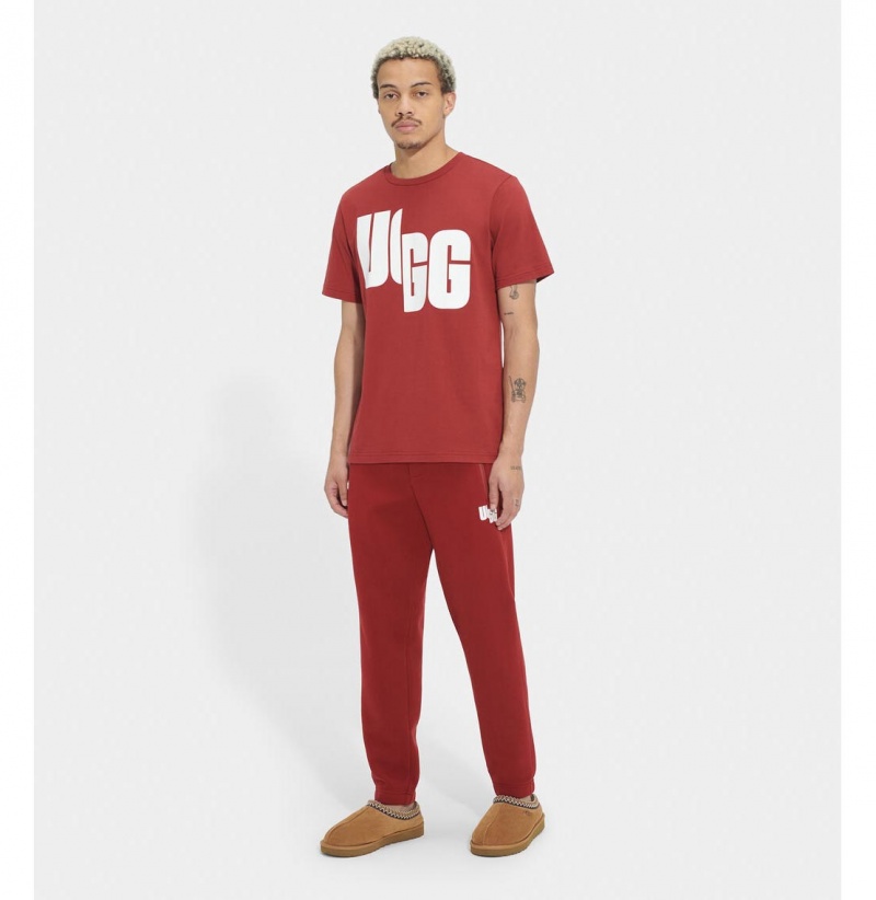 UGG Oversized Logo Chopd Tricko Damske Červené | SK-831OMJIFE
