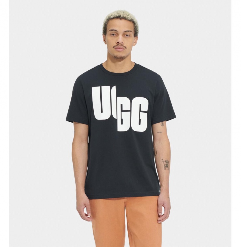UGG Oversized Logo Chopd Tricko Damske Čierne | SK-904YLJGOR