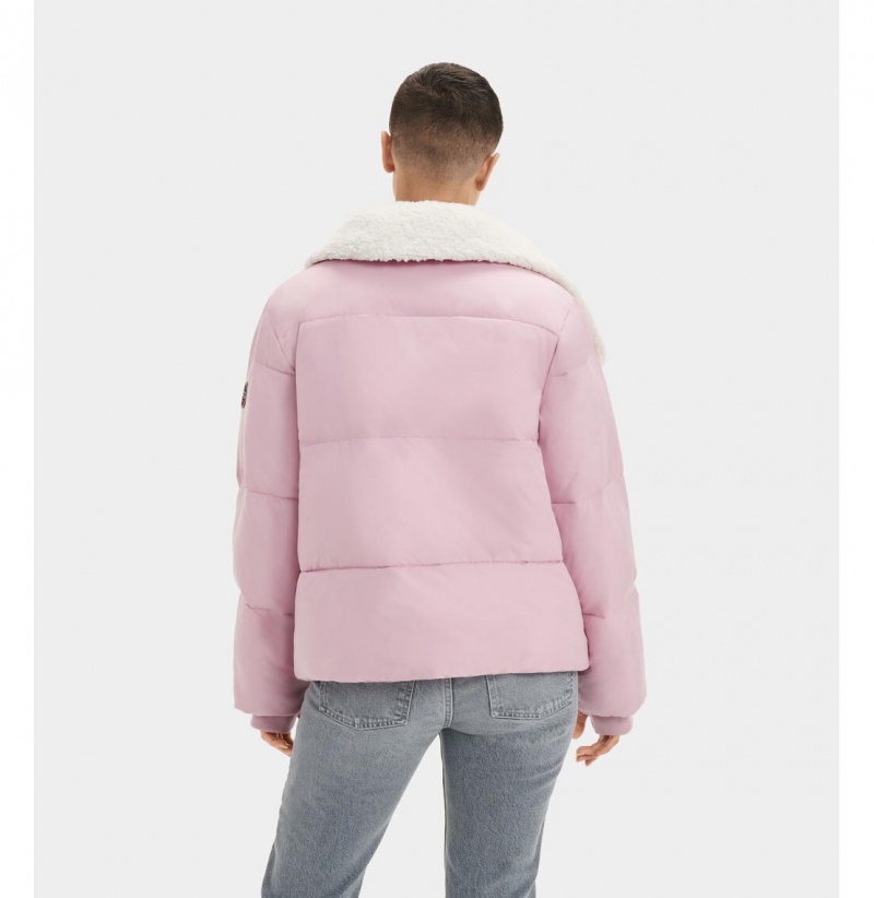 UGG Patricia Sherpa Podsite Puffer Bundy Damske Ruzove | SK-780BHYCEW