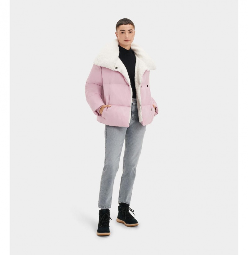 UGG Patricia Sherpa Podsite Puffer Bundy Damske Ruzove | SK-780BHYCEW