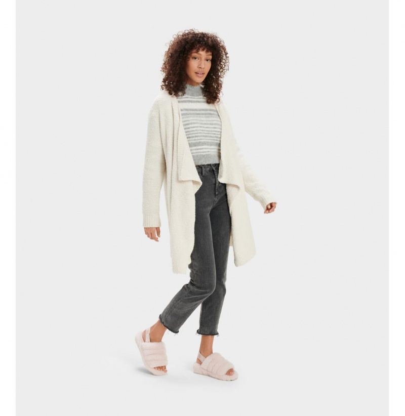 UGG Phoebe Wrap Kardigan Damske Krém | SK-624YPEJWH