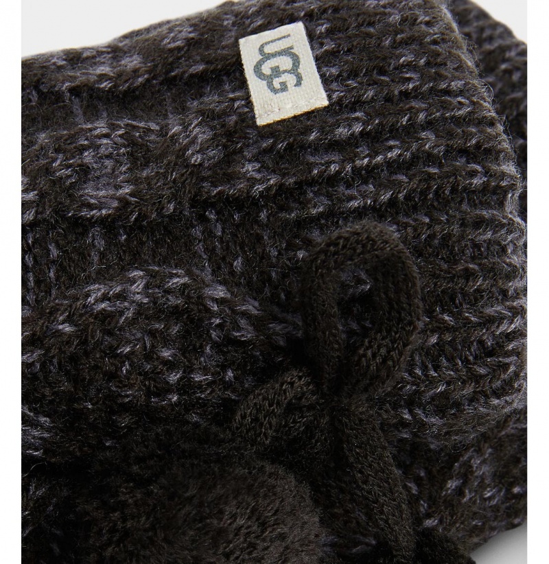 UGG Pom Pom Fleece Podsite Crew Ponozky Damske Tmavo Siva | SK-624MIJSRK