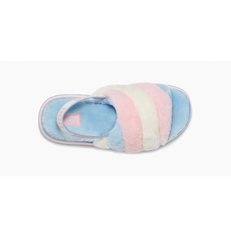 UGG Pride Disco Stripe Slapky Papuce Damske Zelene | SK-361AREUFK