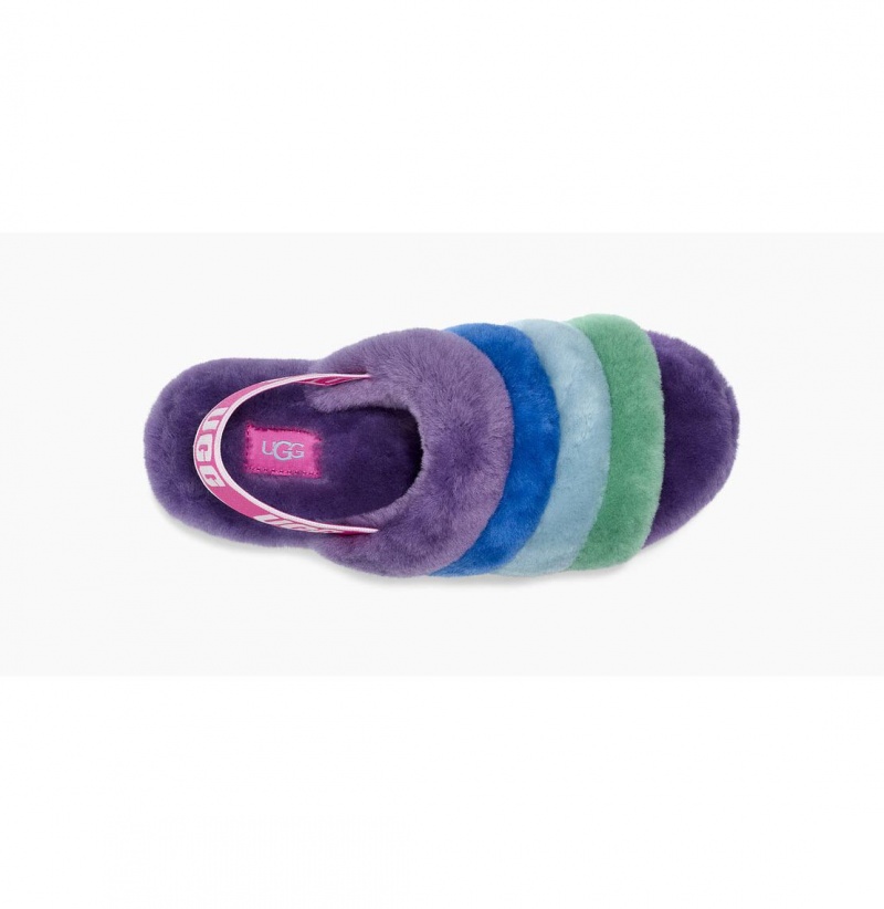 UGG Pride Fluff Yeah Slapky Papuce Damske Viacfarebný Nachový | SK-621TCEHYN