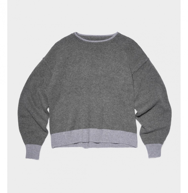 UGG Renata Cashmere-Blend Crewneck Svetre Damske Tmavo Siva | SK-893WYIJBV