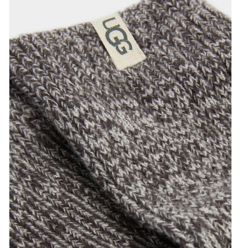 UGG Rib Knit Slouchy Crew Ponozky Damske Tmavo Siva | SK-329QONERL