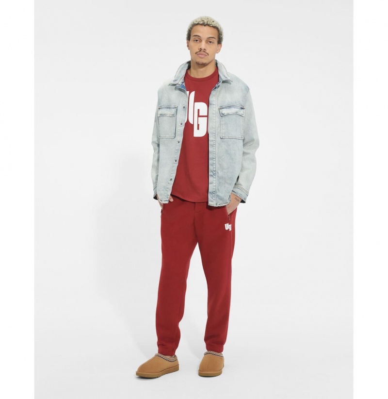 UGG Ricky Chopd Jogger Nohavice Panske Červené | SK-237PTBMWN