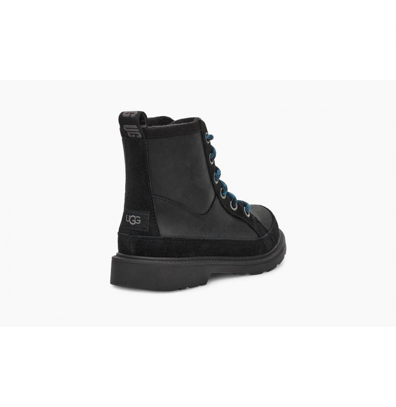UGG Robley Weather Snurovacie Topanky Detske Čierne | SK-730YWKRLN