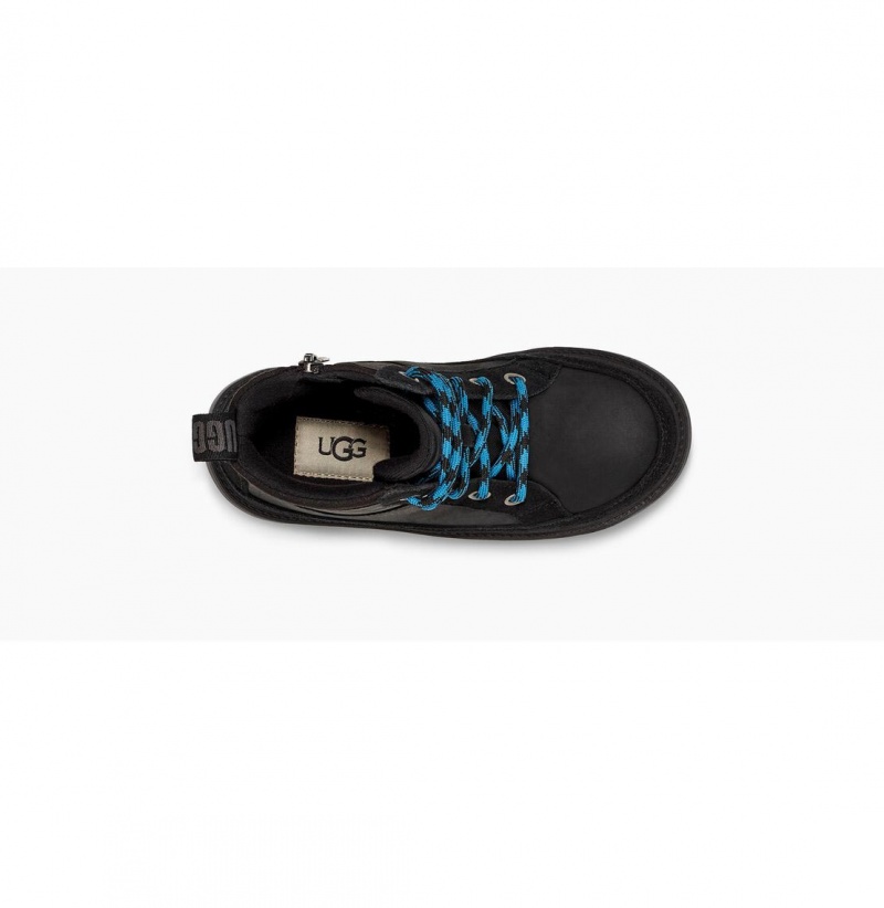UGG Robley Weather Snurovacie Topanky Detske Čierne | SK-730YWKRLN