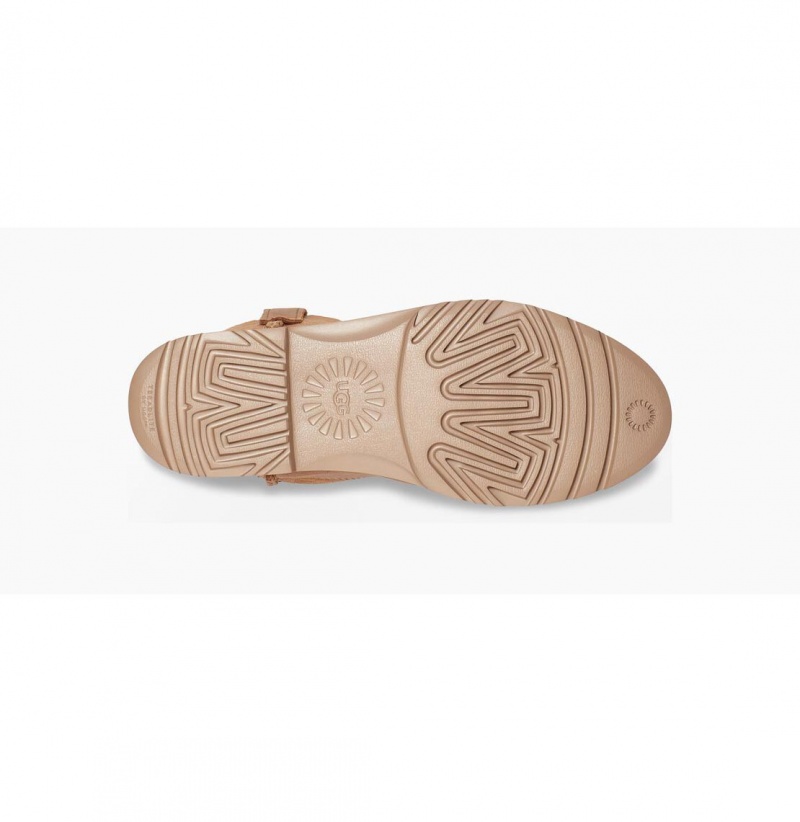 UGG Romely Kratke Kozene Cizmy Damske Hnede | SK-356UPZDTB