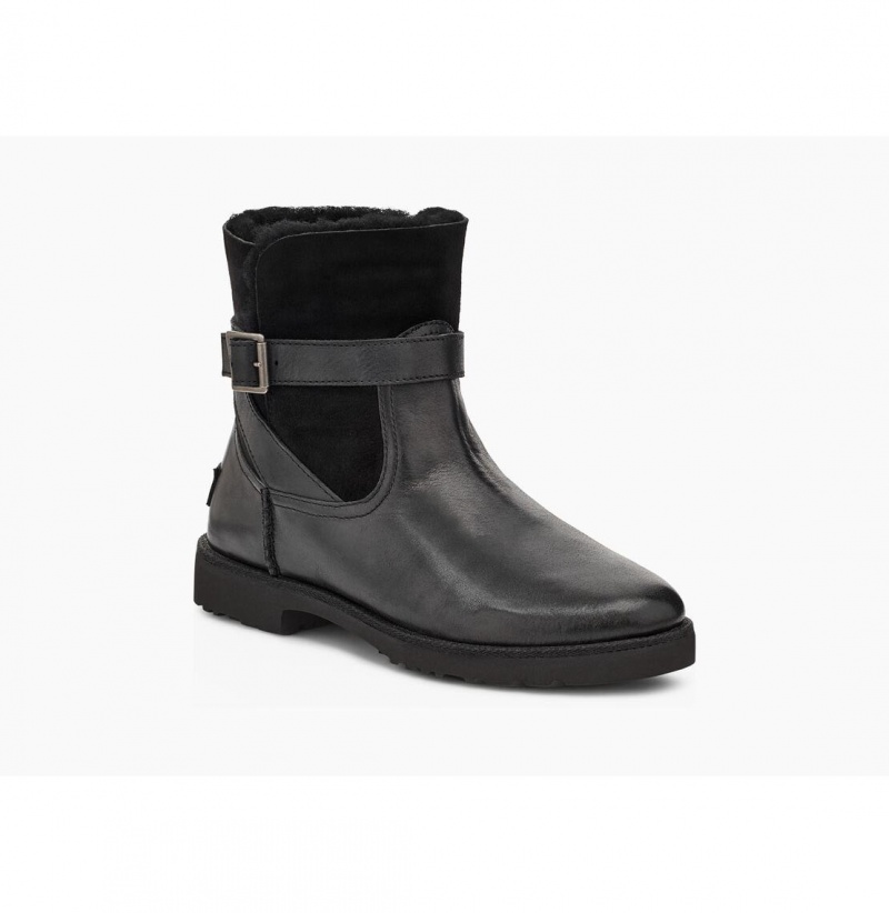 UGG Romely Prackou Zimne Topanky Damske Čierne | SK-021BGLCFZ
