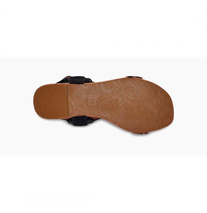 UGG Rynell Leopard Sandale Damske Čierne Hnede | SK-067MWONHE