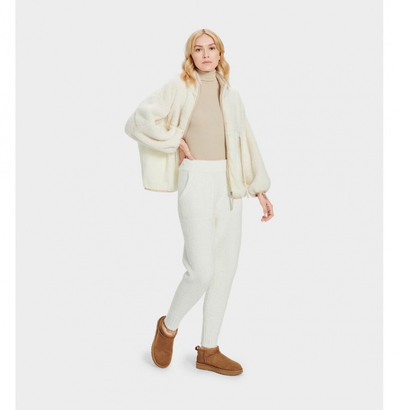 UGG Safiya Jogger Nohavice Damske Krém | SK-342DEOJBV
