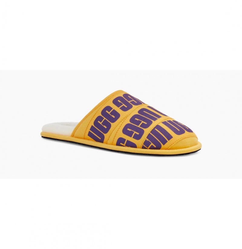 UGG Scuff Grafika Band Papuce Panske Nachový Žlté | SK-275UHOFAY