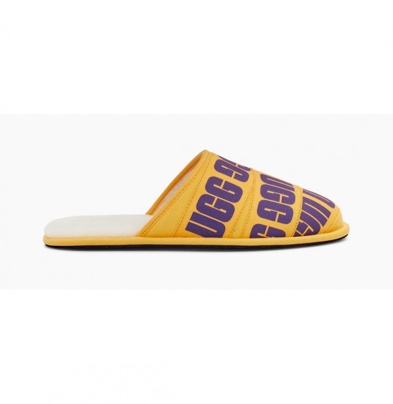 UGG Scuff Grafika Band Papuce Panske Nachový Žlté | SK-275UHOFAY