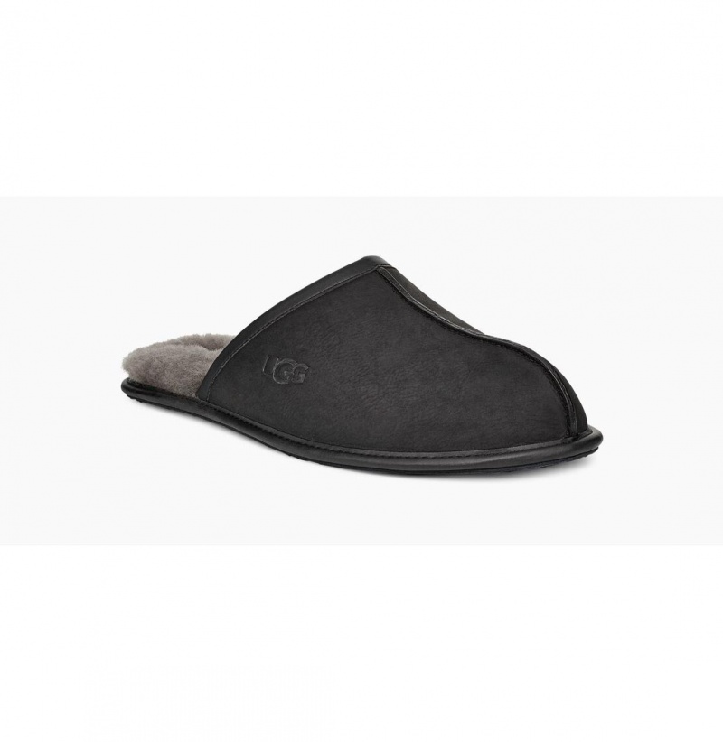UGG Scuff Kozene Papuce Panske Čierne | SK-169SZHTYE