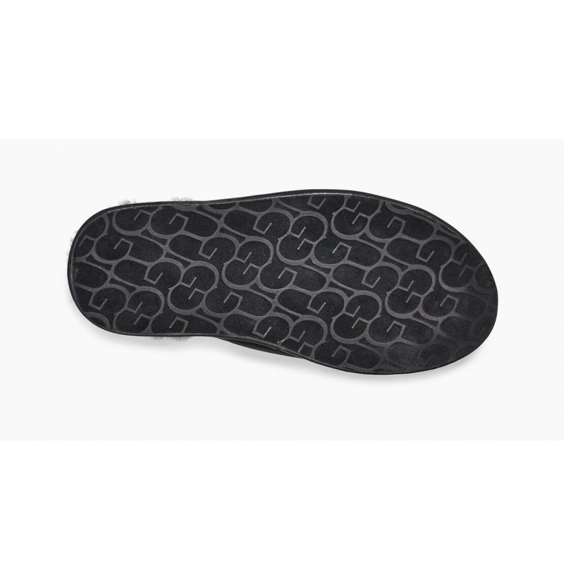 UGG Scuff Kozene Papuce Panske Čierne | SK-169SZHTYE