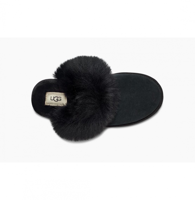 UGG Scuff Sis Papuce Damske Čierne | SK-358BYCIVZ