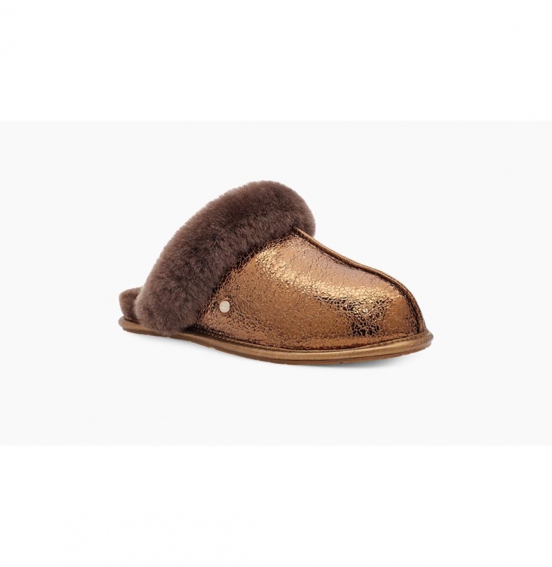 UGG Scuffette II Metallic Sparkle Papuce Damske Siva Zlate Žlté | SK-539YFGKRQ