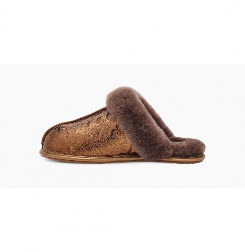 UGG Scuffette II Metallic Sparkle Papuce Damske Siva Zlate Žlté | SK-539YFGKRQ