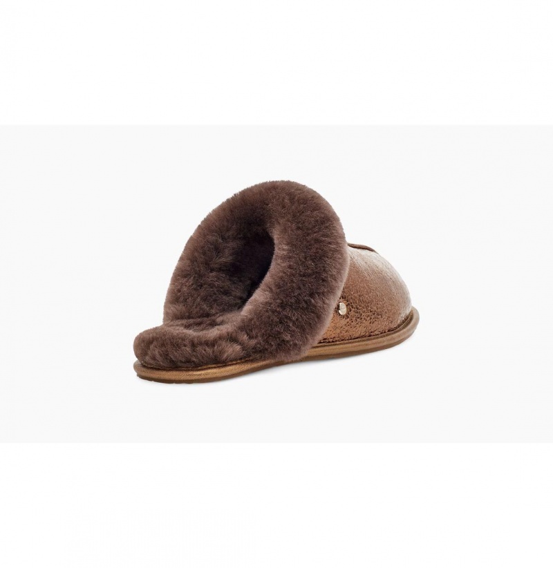 UGG Scuffette II Metallic Sparkle Papuce Damske Siva Zlate Žlté | SK-539YFGKRQ