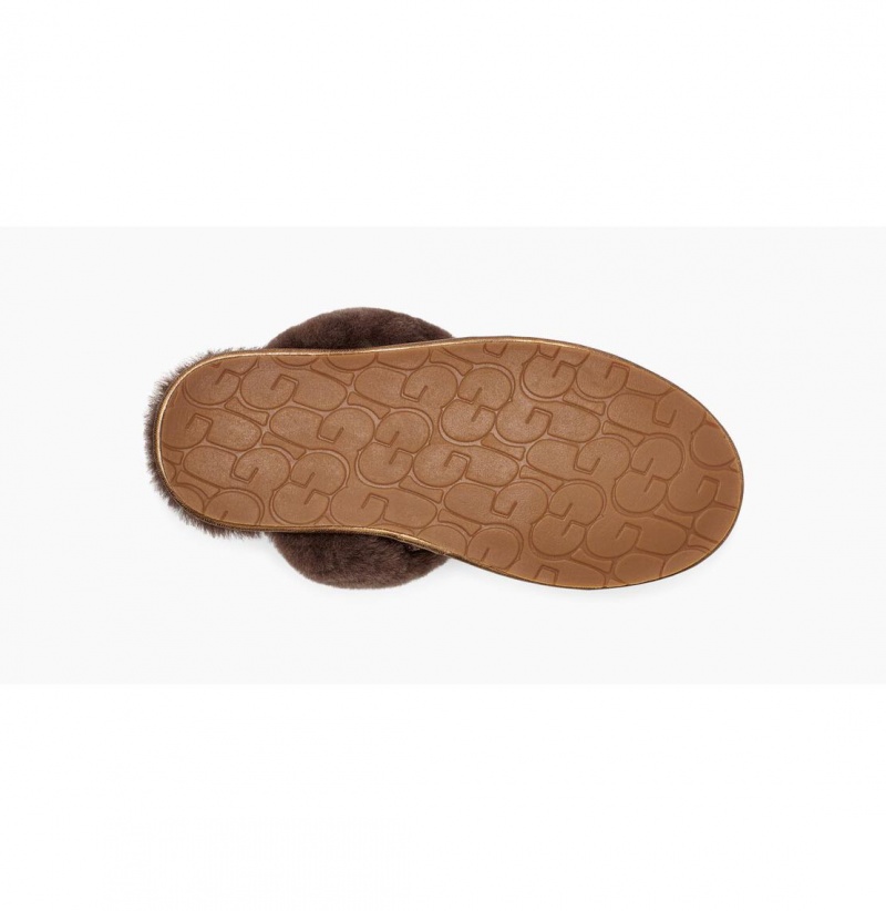 UGG Scuffette II Metallic Sparkle Papuce Damske Siva Zlate Žlté | SK-539YFGKRQ